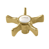 Hamilton KSH2967NXC Cold Cross Handle, Brushed Brass