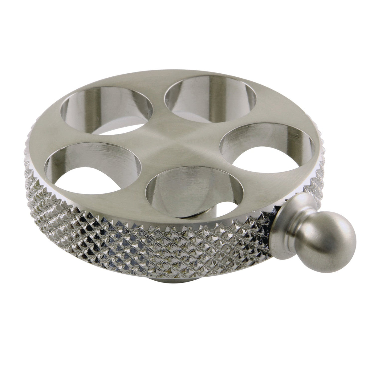 Webb KSH2968RKX Knurled Wheel Handle, Brushed Nickel