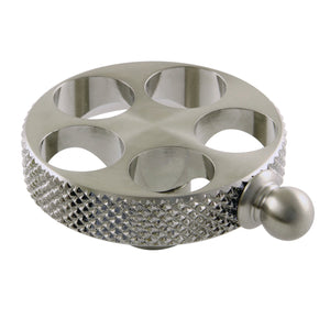 Webb KSH2968RKX Knurled Wheel Handle, Brushed Nickel