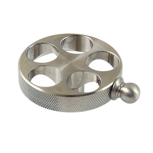 Wendell KSH2968RKZ Knurled Wheel Handle, Brushed Nickel