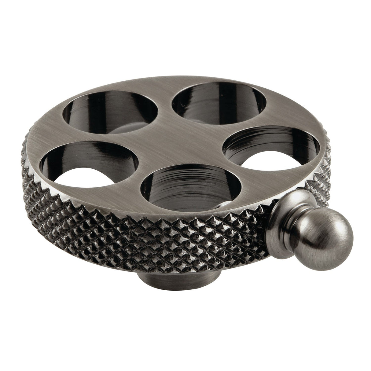 Webb KSH296RKXVN Knurled Wheel Handle, Black Stainless