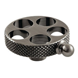 Webb KSH296RKXVN Knurled Wheel Handle, Black Stainless