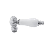KSH3221PLH Hot Porcelain Lever Handle, Polished Chrome