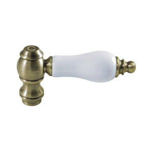 KSH3223PLC Cold Porcelain Lever Handle, Antique Brass