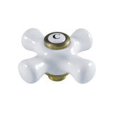 KSH3223PXC Cold Porcelain Cross Handle, Antique Brass
