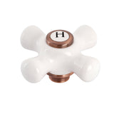 KSH322PXACH Hot Porcelain Cross Handle, Antique Copper