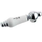 KSH3601PLH Hot Porcelain Lever Handle, Polished Chrome