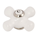 KSH3606PXC Cold Porcelain Cross Handle, Polished Nickel