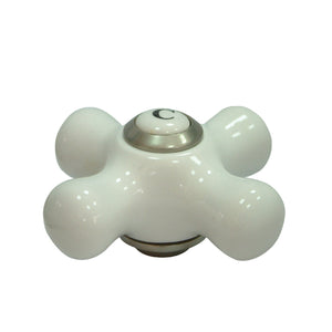 KSH3608PXC Cold Porcelain Cross Handle, Brushed Nickel