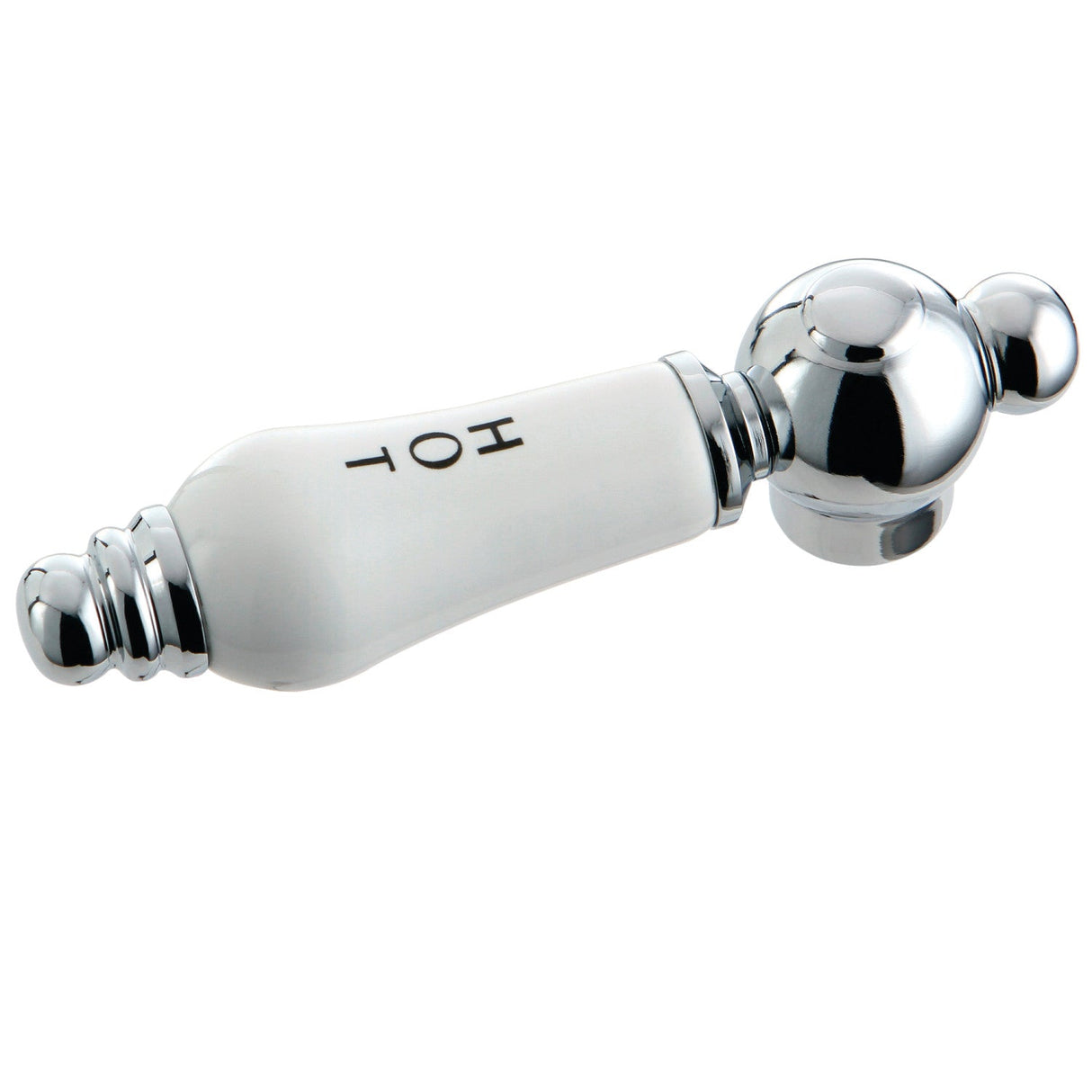 KSH3951PLH Hot Porcelain Lever Handle, Polished Chrome