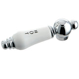 KSH3951PLH Hot Porcelain Lever Handle, Polished Chrome