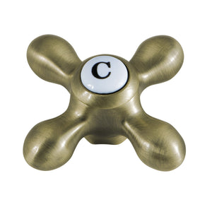 KSH3953AXC Cold Metal Cross Handle, Antique Brass