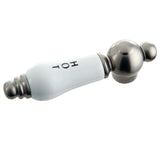 KSH3958PLH Hot Porcelain Lever Handle, Brushed Nickel
