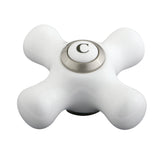 KSH3958PXC Cold Porcelain Cross Handle, Brushed Nickel