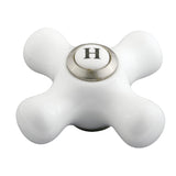 KSH3958PXH Hot Porcelain Cross Handle, Brushed Nickel