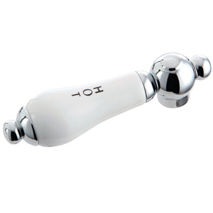 KSH3961PLH Hot Porcelain Lever Handle, Polished Chrome