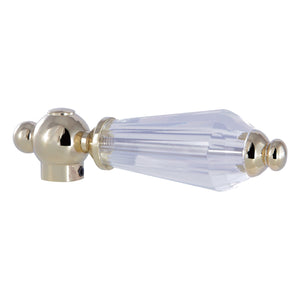 Wilshire KSH3962WLL Crystal Lever Handle, Polished Brass