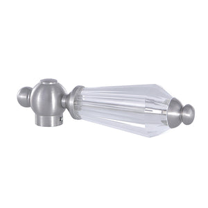 Wilshire KSH3968WLL Crystal Lever Handle, Brushed Nickel