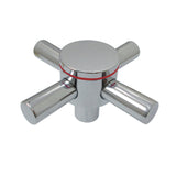 Concord KSH414H Hot Metal Cross Handle, Polished Chrome