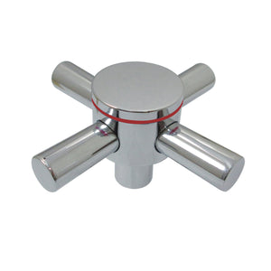 Concord KSH414H Hot Metal Cross Handle, Polished Chrome