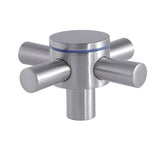 Concord KSH414SNC Cold Metal Cross Handle, Brushed Nickel