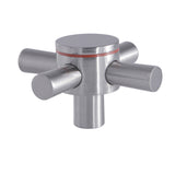 Concord KSH414SNH Hot Metal Cross Handle, Brushed Nickel