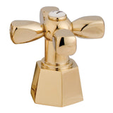 KSH4262HXH Hot Metal Cross Handle, Polished Brass