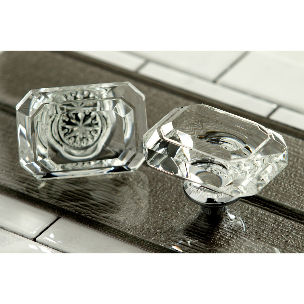 KSH4461WQL Acrylic Knob Handle, Polished Chrome