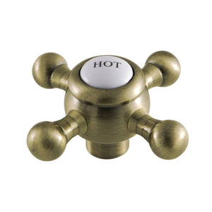 KSH4463BXH Hot Metal Cross Handle, Antique Brass