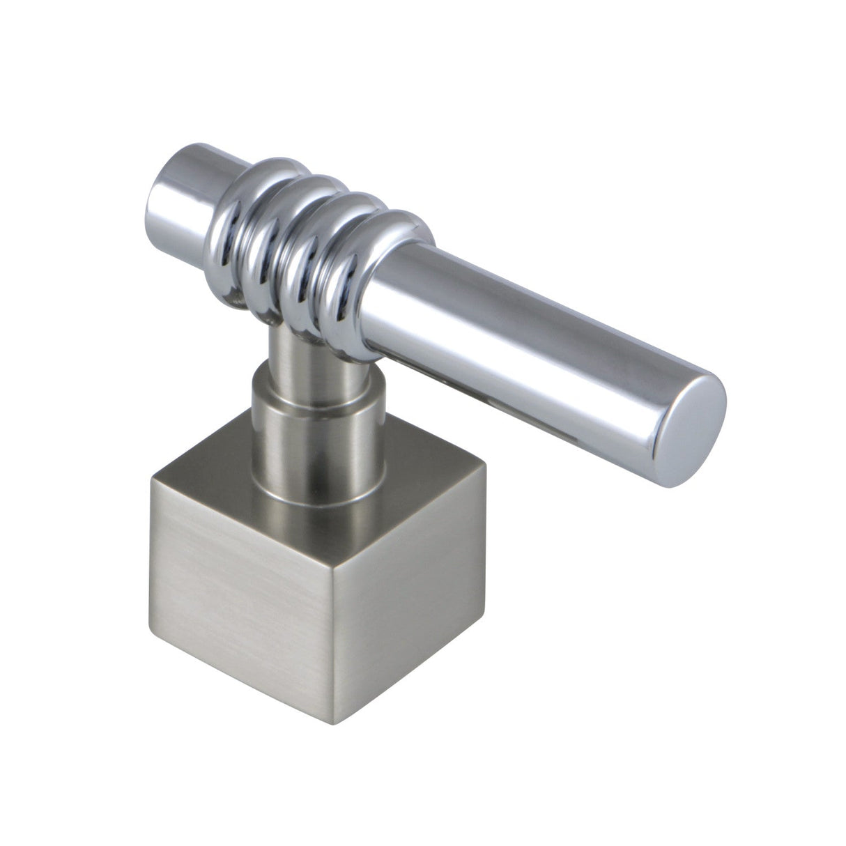 Milano KSH4647QL Metal Lever Handle, Brushed Nickel/Polished Chrome
