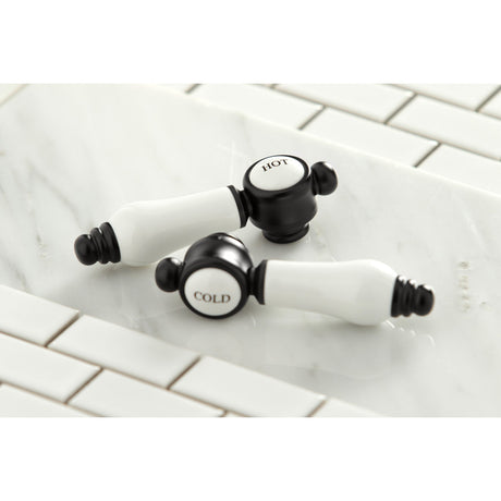Bel-Air KSH7610BPLC Cold Porcelain Lever Handle, Matte Black