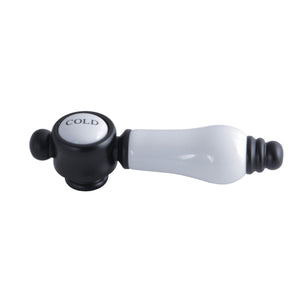 Bel-Air KSH7610BPLC Cold Porcelain Lever Handle, Matte Black