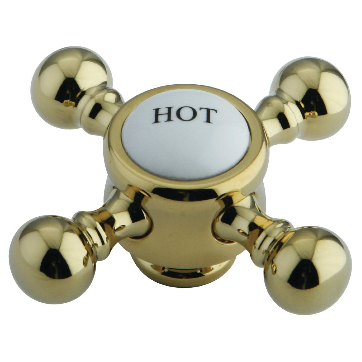 KSH7612BXH Hot Brass Cross Handle, Polished Brass