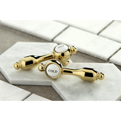 Tudor KSH7612TALC Cold Metal Lever Handle, Polished Brass