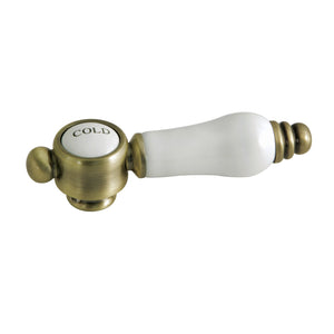 Bel-Air KSH7613BPLC Cold Porcelain Lever Handle, Antique Brass