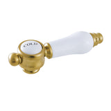 KSH7617BPLC Cold Porcelain Lever Handle, Brushed Brass