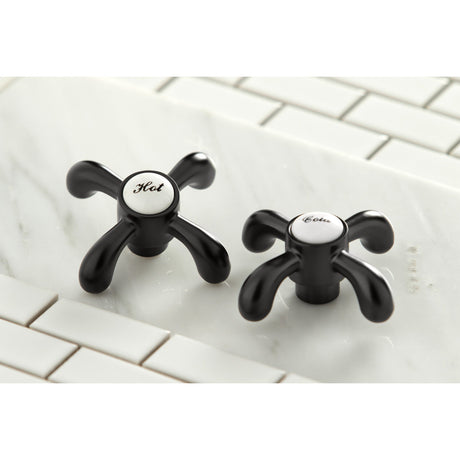 French Country KSH7980TXC Cold Metal Cross Handle, Matte Black