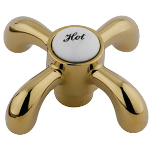 KSH7982TXH Hot Metal Cross Handle, Polished Brass