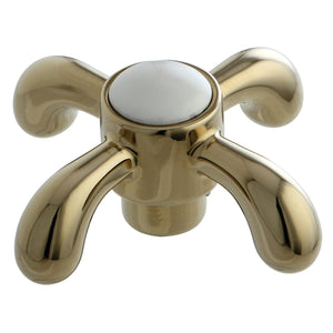 KSH7982TX Metal Cross Handle, Polished Brass