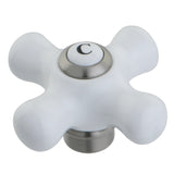 KSH948CXC Cold Porcelain Cross Handle, Brushed Nickel