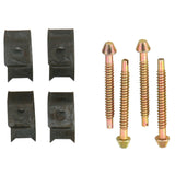 KSHDWR4 4-Piece Surface Mount Sink Mounting Clips, Brushed