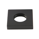 KSHF6120 Brass Square Handle Flange, Matte Black