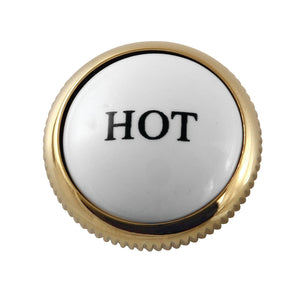 KSHI1162AXH Hot Handle Index Button, Polished Brass
