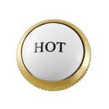 KSHI1167AXH Hot Handle Index Button, Brushed Brass