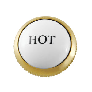 KSHI1167AXH Hot Handle Index Button, Brushed Brass