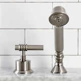 KSK2368MLTR Deck Mount Hand Shower with Diverter for Roman Tub Faucet, Brushed Nickel