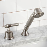 KSK2368MLTR Deck Mount Hand Shower with Diverter for Roman Tub Faucet, Brushed Nickel