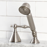 KSK2368NLTR Deck Mount Hand Shower with Diverter for Roman Tub Faucet, Brushed Nickel