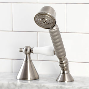 KSK2368PLTR Deck Mount Hand Shower with Diverter for Roman Tub Faucet, Brushed Nickel