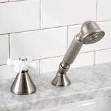KSK2368PXTR Deck Mount Hand Shower with Diverter for Roman Tub Faucet, Brushed Nickel